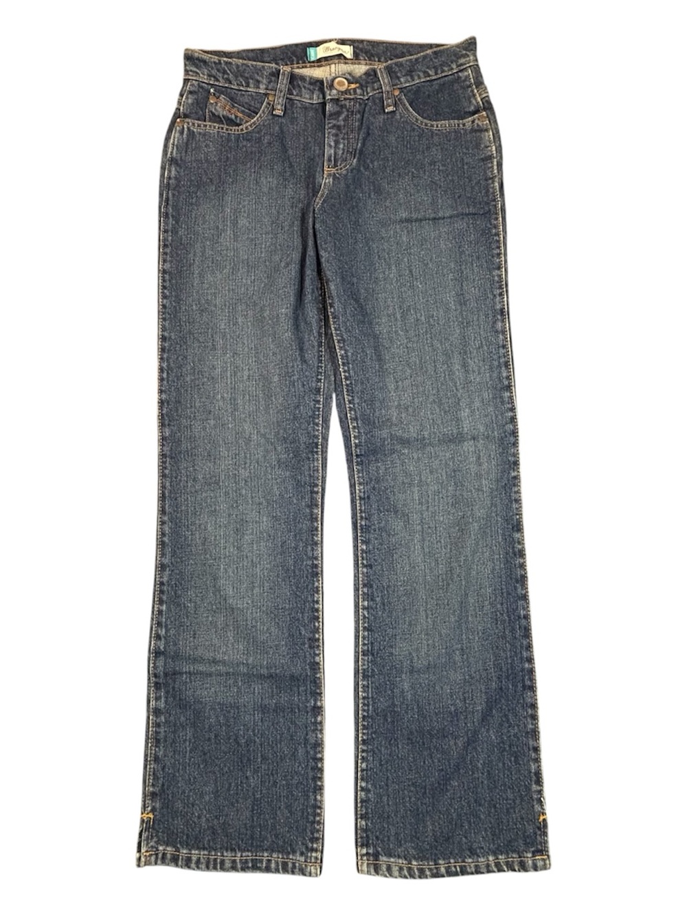 Wrangler Cash Cowgirl Cut Jeans Women 5/6x30 Blue Denim Bootcut Riding Denim NWT